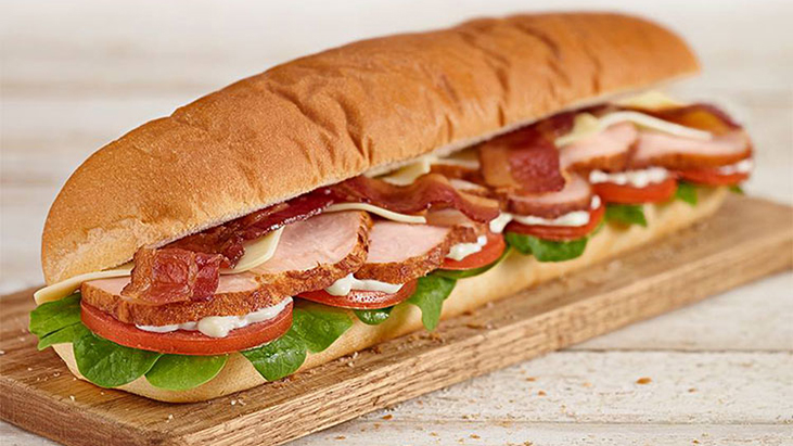 Subway footlong roast turkey sub