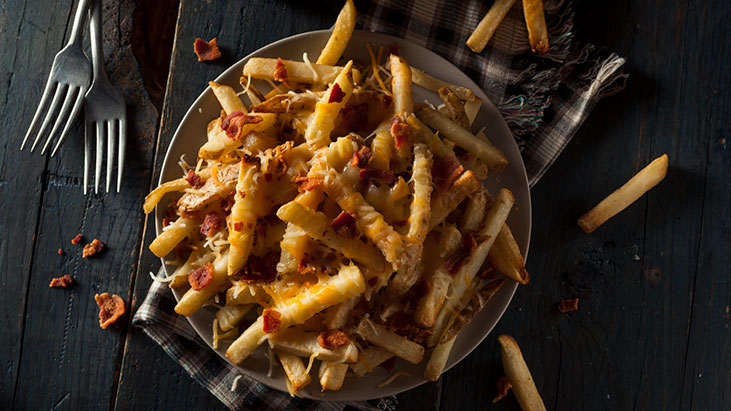 topped french fries restaurant